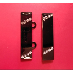 Klamra ozdobna czarna